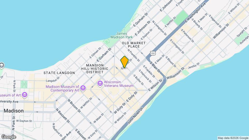 22 N Butler St Map and Location Details