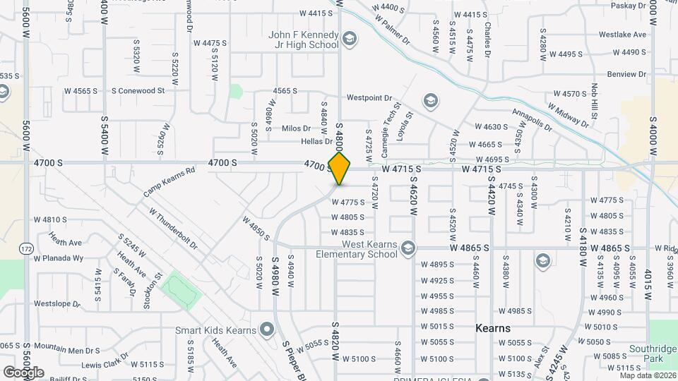 4801 W 4745 S Mapa y Detalles de la Ubicación
