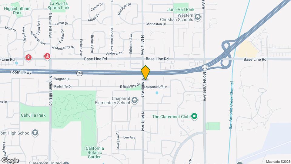 1938 N Mills Ave Map and Location Details