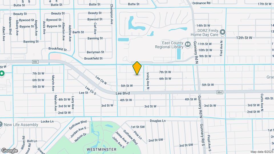 4706 6th St W Map and Location Details
