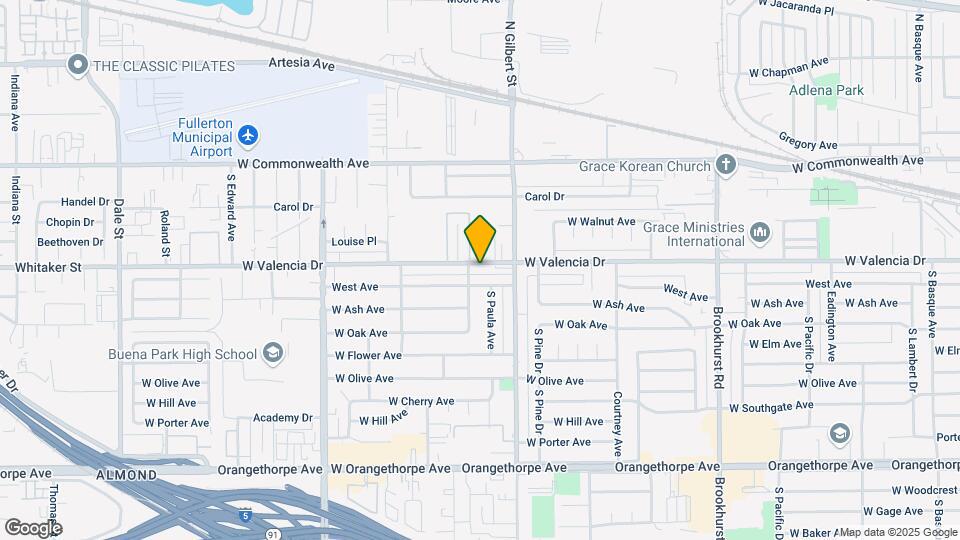 2348 W Valencia Dr Map and Location Details