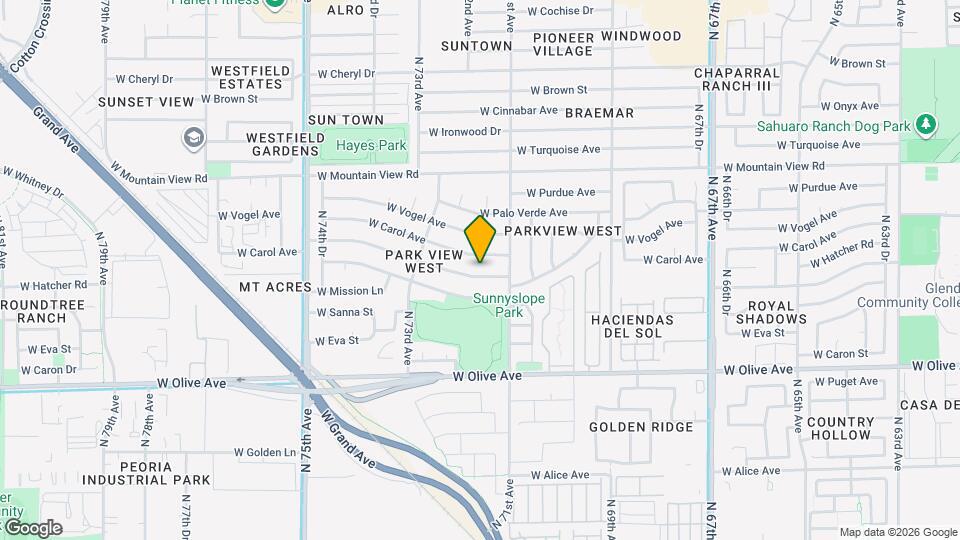 7126 W Hatcher Rd Map and Location Details