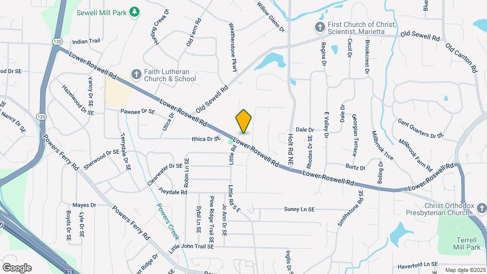 2437 Lower Roswell Rd Map and Location Details