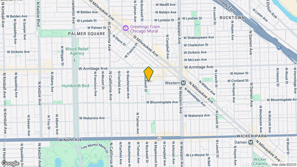 2554 W Cortland St Map and Location Details