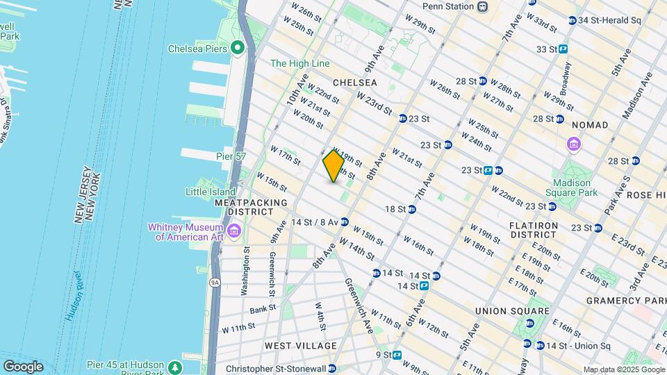 334 W 17th St Mapa y Detalles de la Ubicación