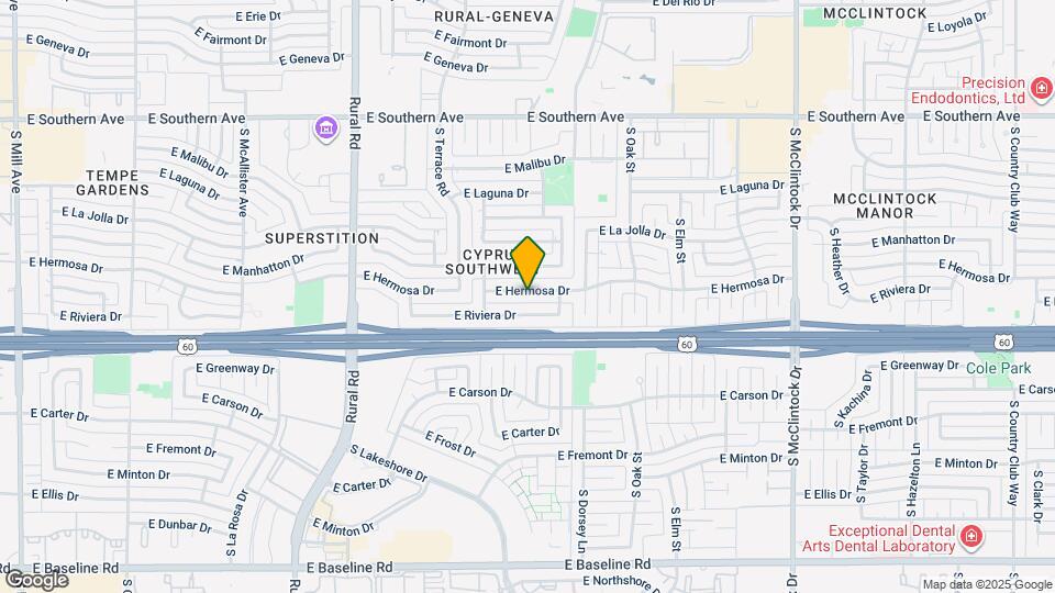 1239 E Hermosa Dr Map and Location Details