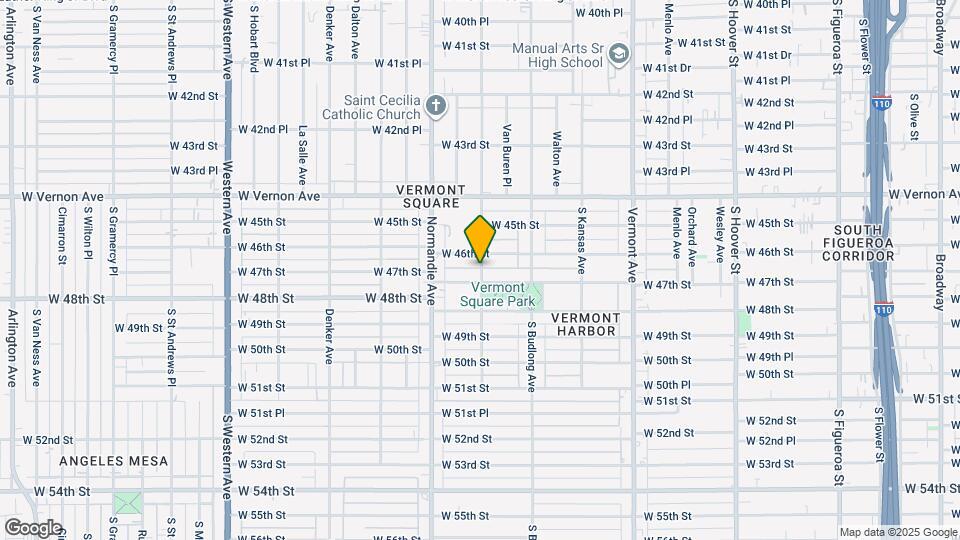 4619 S Raymond Ave Map and Location Details