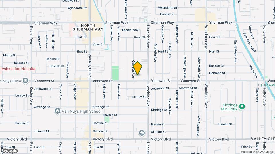 14149 Vanowen St Mapa y Detalles de la Ubicación