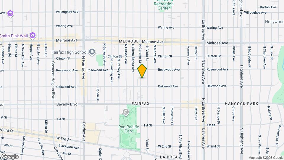424 N Gardner St Map and Location Details