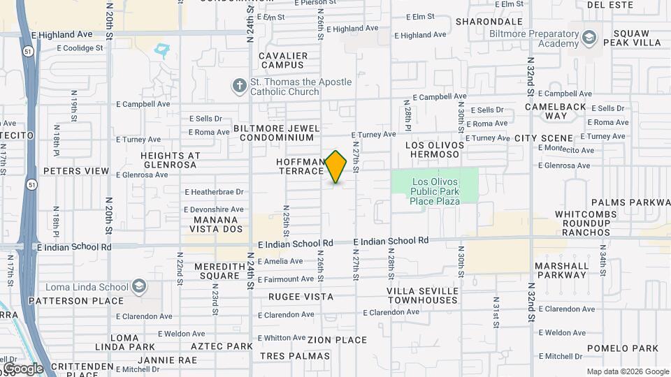 4236 N 27th St Map and Location Details