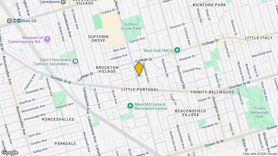 671 Dufferin St Map and Location Details