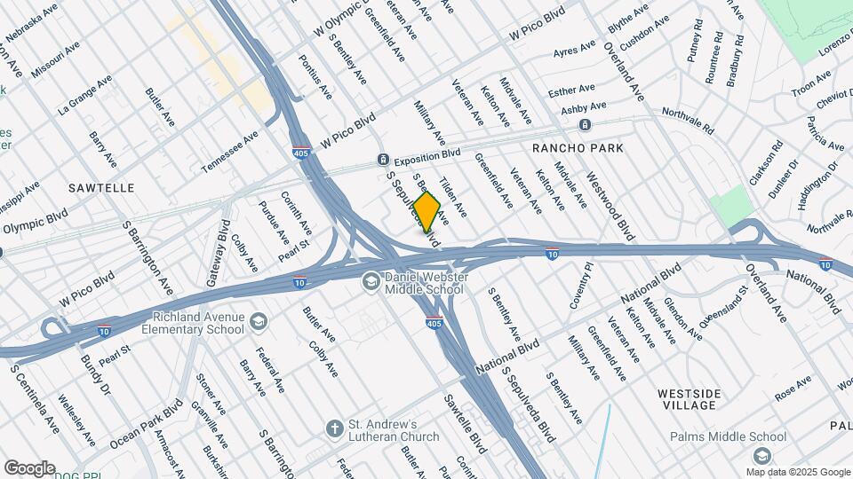 2625 S Sepulveda Blvd Map and Location Details