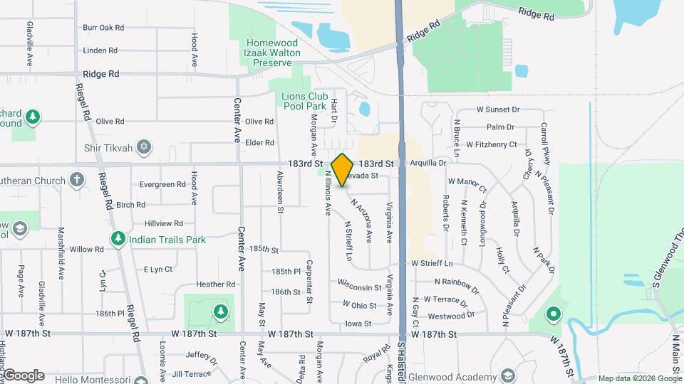 530 N Arizona Ave Map and Location Details