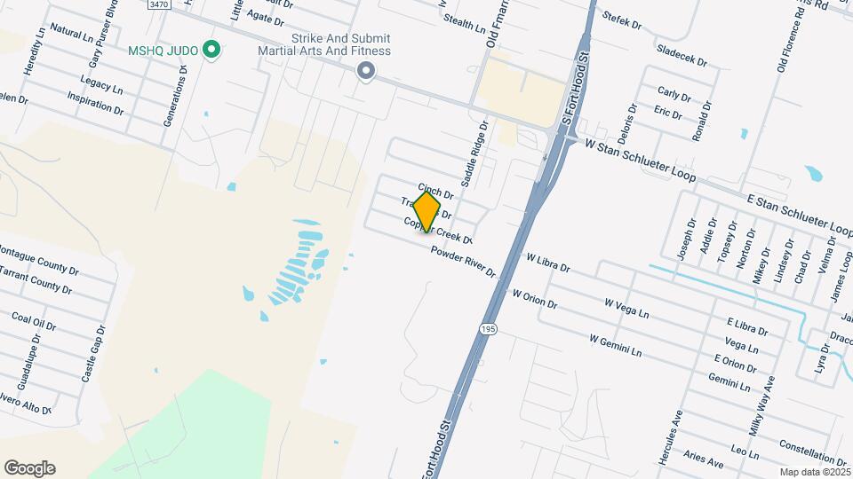 1303 Powder River Dr Map and Location Details