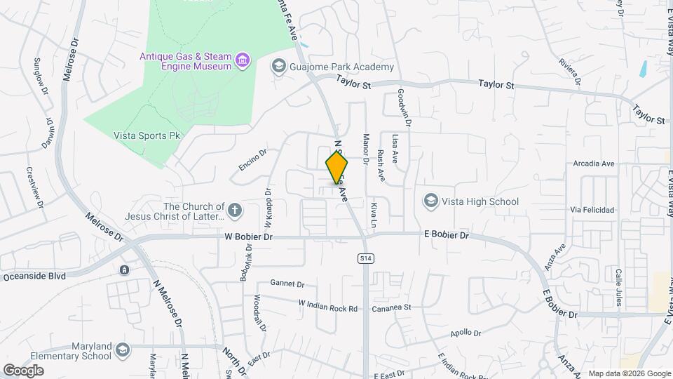 1610 N Santa Fe Ave Map and Location Details