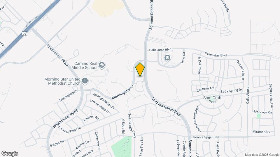 3650 Mornignstar Dr Map and Location Details