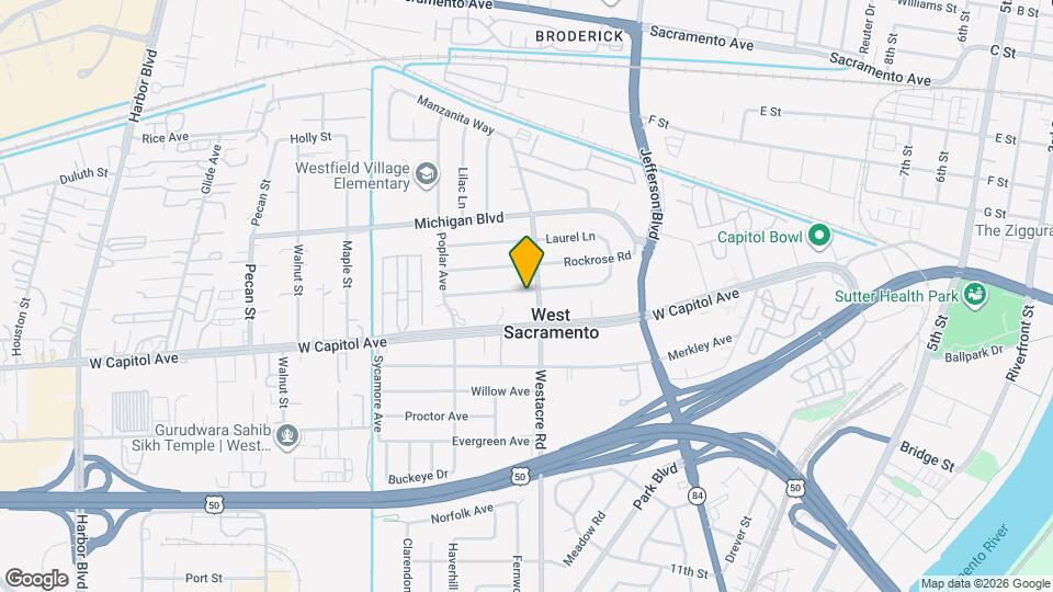 1707-1709 Madrone Ave Map and Location Details