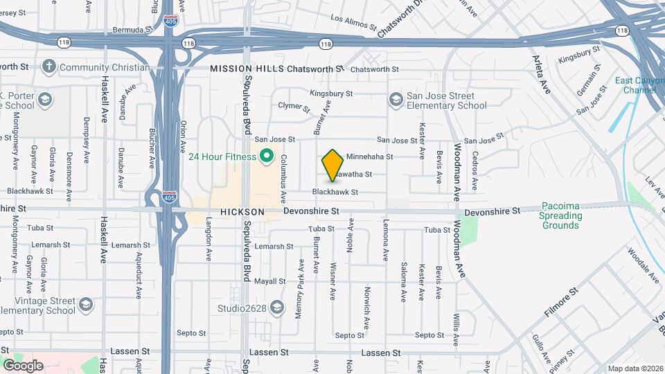 15133 Blackhawk St Mapa y Detalles de la Ubicación
