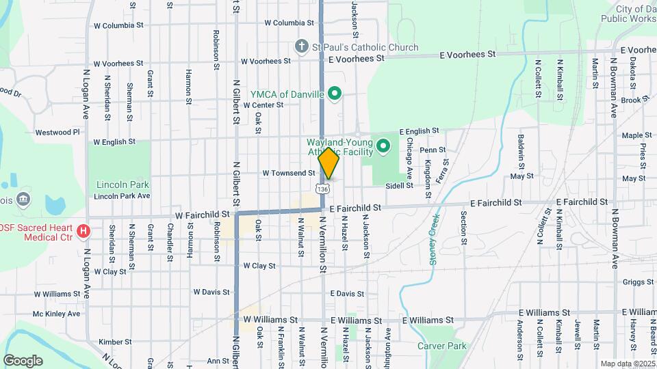 917 N Vermilion St Map and Location Details
