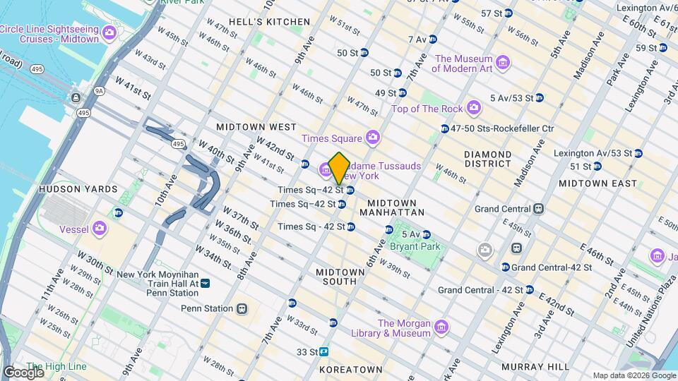 5 Times Sq Map and Location Details