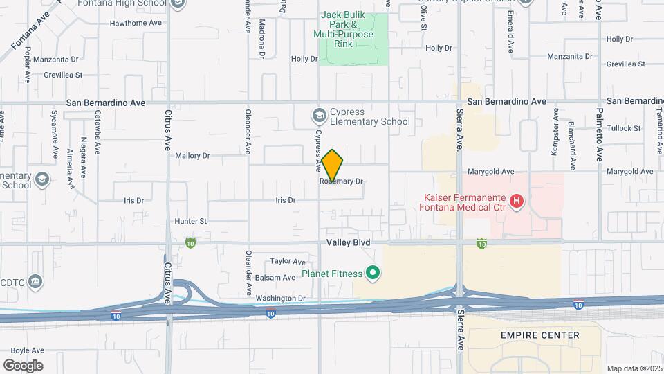 16523 Rosemary Dr Map and Location Details