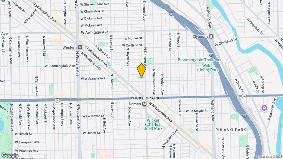 2014 W Wabansia Ave Mapa y Detalles de la Ubicación