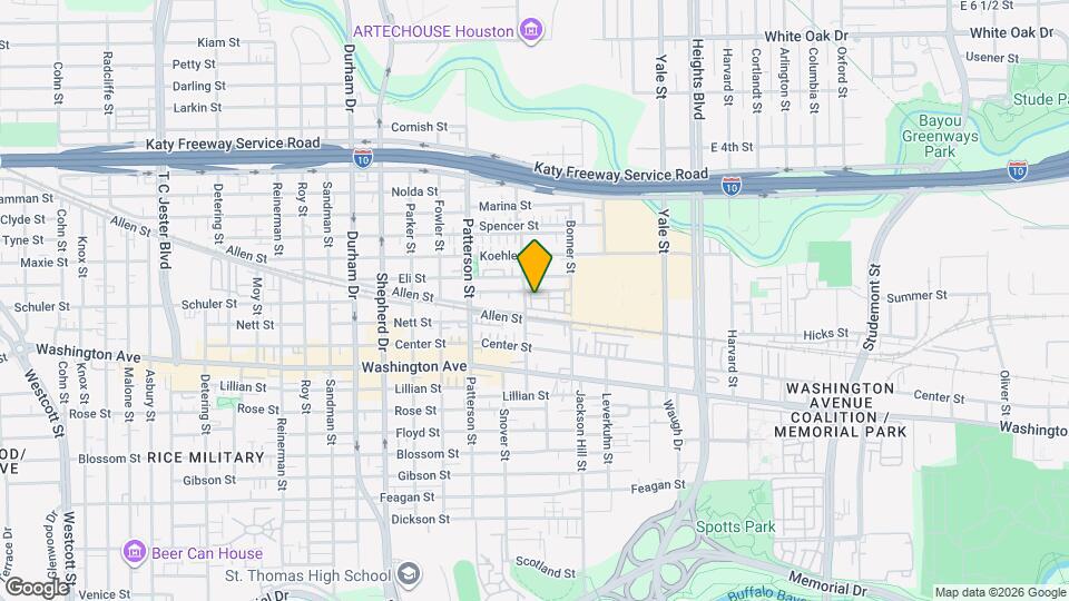 1259 Bonner St Map and Location Details