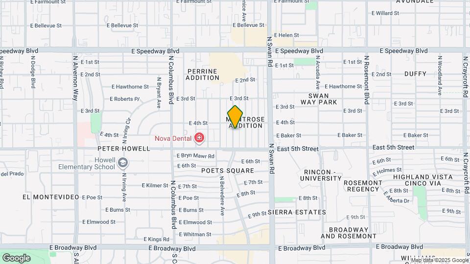 646 N Desert Ave Mapa y Detalles de la Ubicación