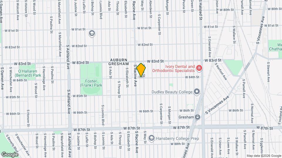 1142 W 84th St Map and Location Details