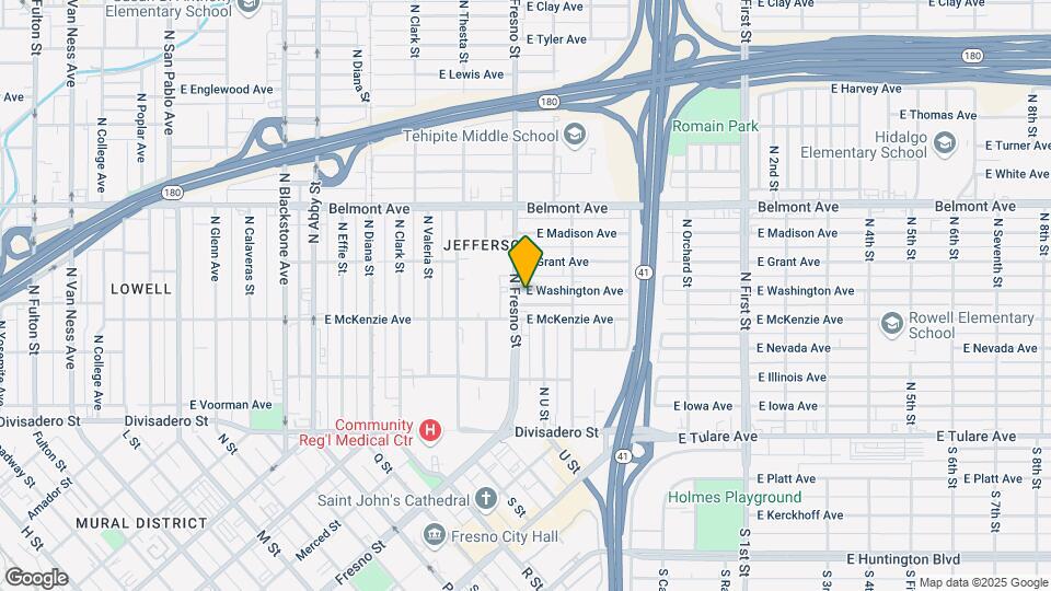 2510-2520 E Washington Ave Mapa y Detalles de la Ubicación