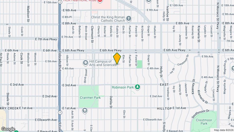 407 Eudora St Map and Location Details