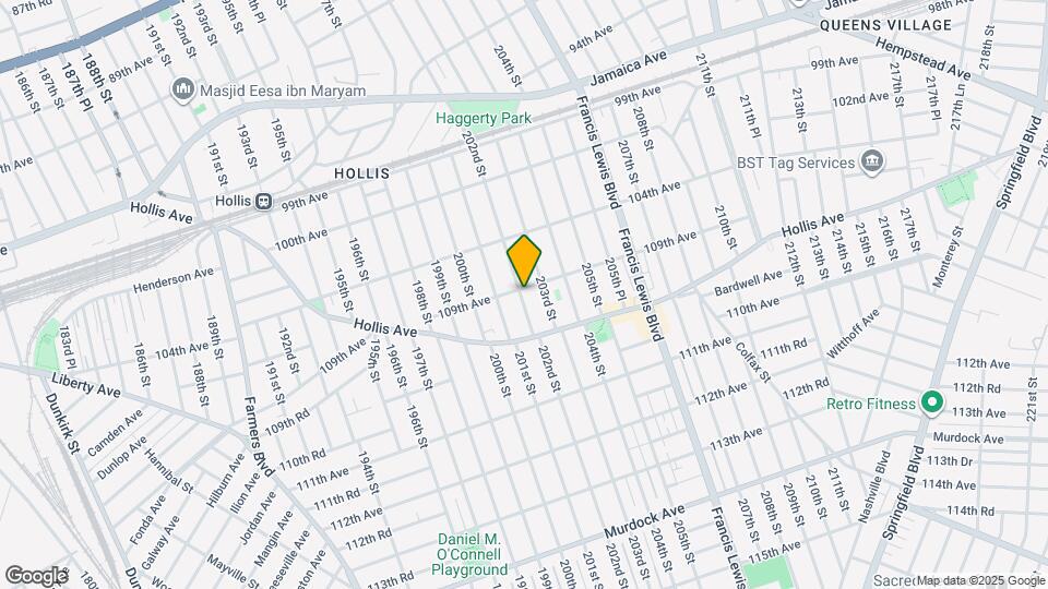 202-02 109th Ave Map and Location Details