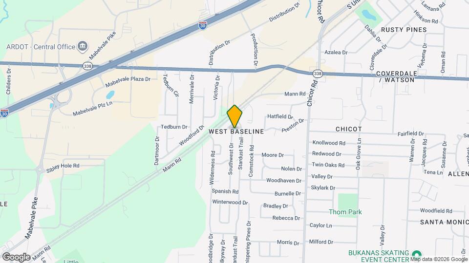 9307 Southwest Dr Map and Location Details