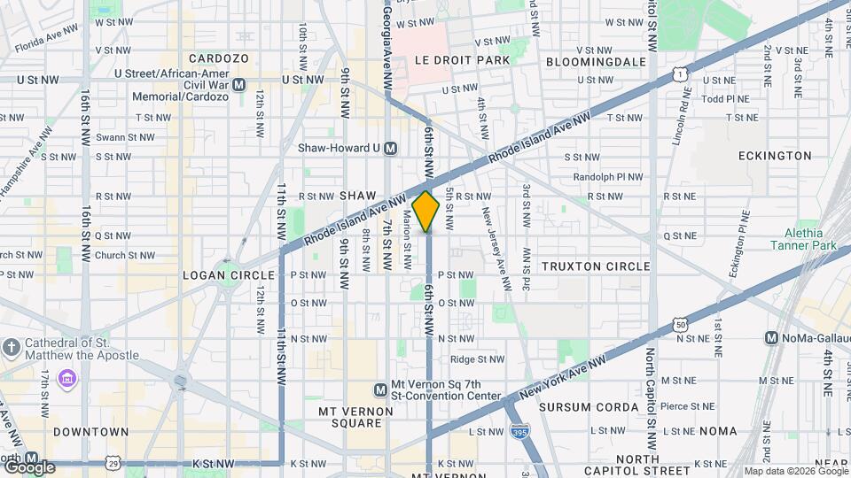 600 Q St NW-Unit -BASEMENT Map and Location Details