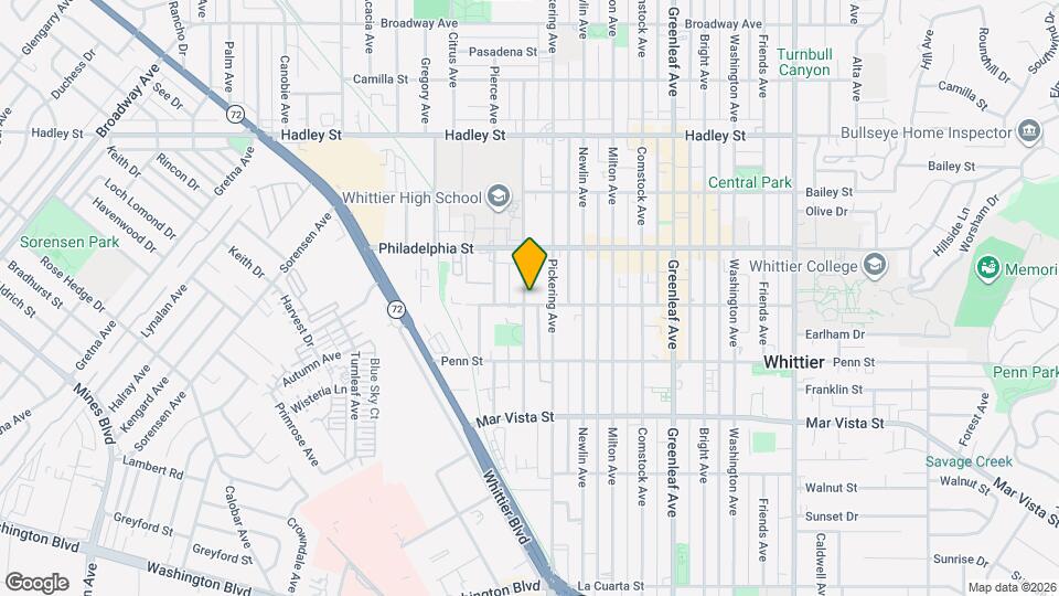 7052 Whittier Ave Mapa y Detalles de la Ubicación