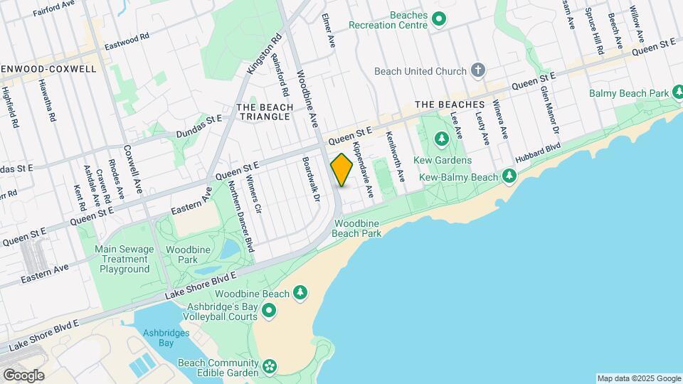 89 Woodbine Ave Map and Location Details