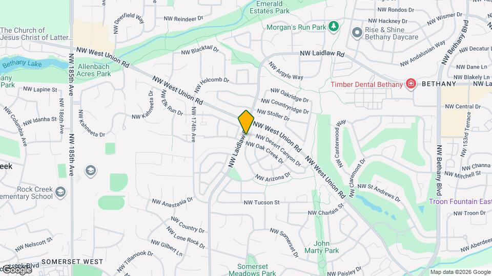 16958 NW Arizona Dr Map and Location Details