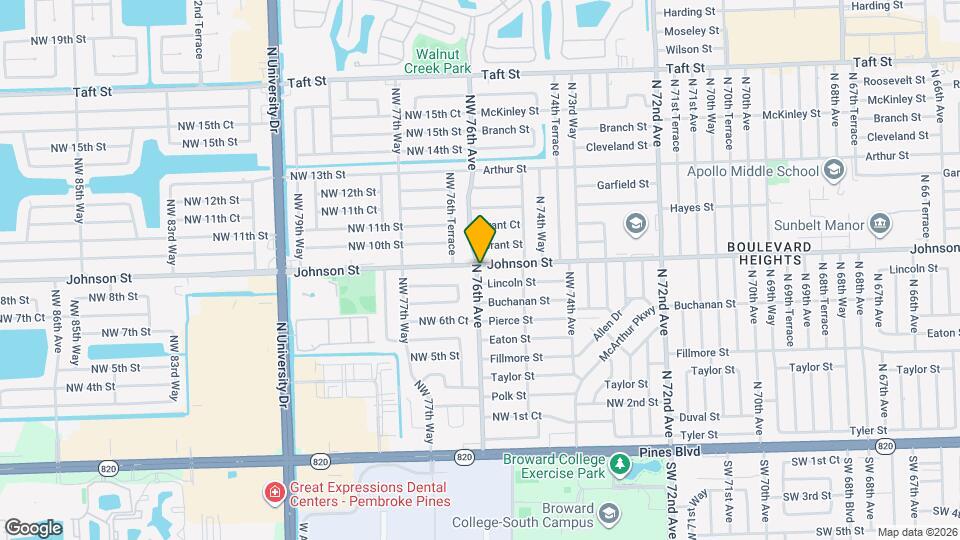 7590 Johnson St Map and Location Details