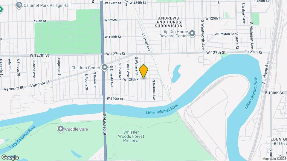 12834 S Parnell Ave Map and Location Details