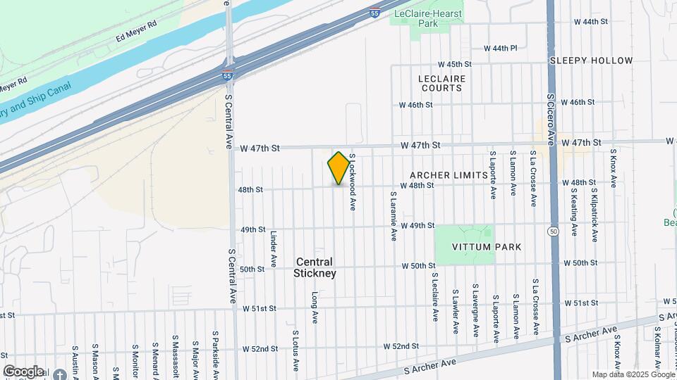 4801 S Lorel Ave Map and Location Details