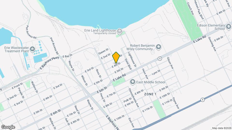 1048 E 4th St Map and Location Details