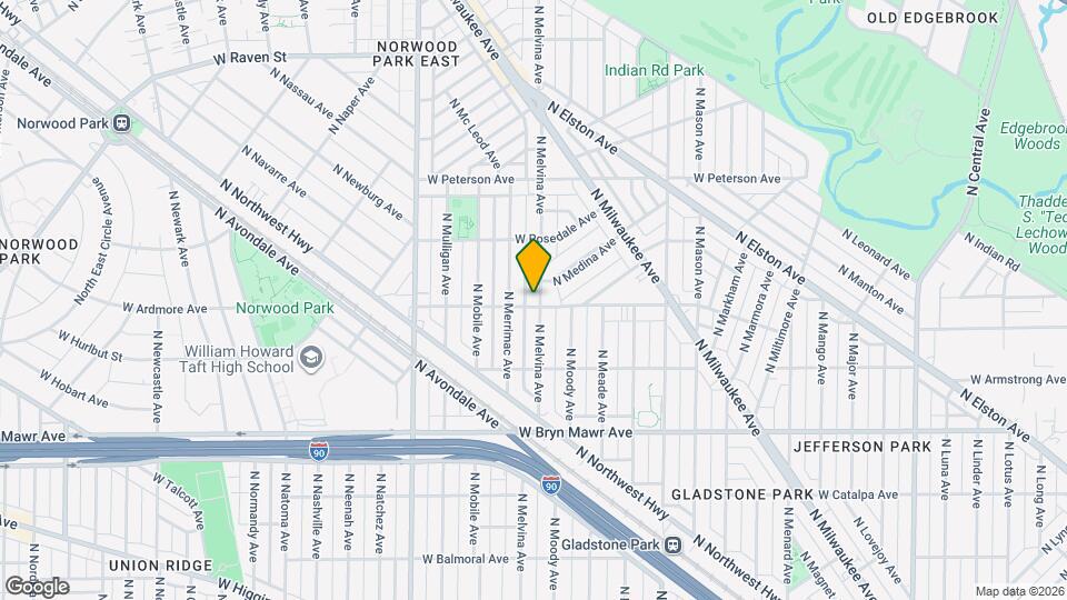 5800 N Melvina Ave, Unit G Map and Location Details