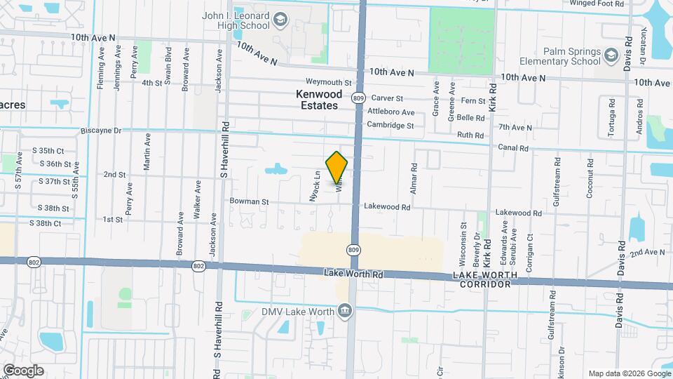 4575 Curtis Ave Map and Location Details
