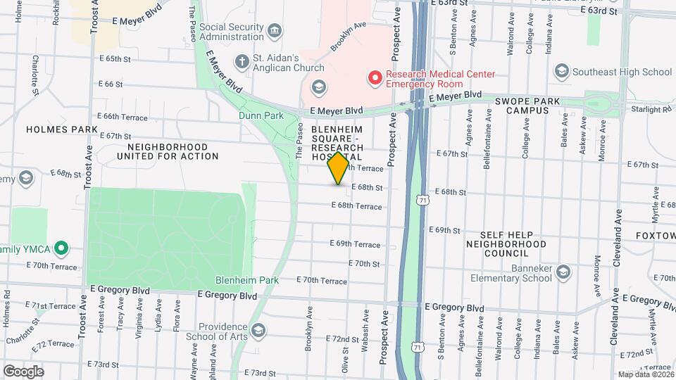 2231 E 68th St Map and Location Details