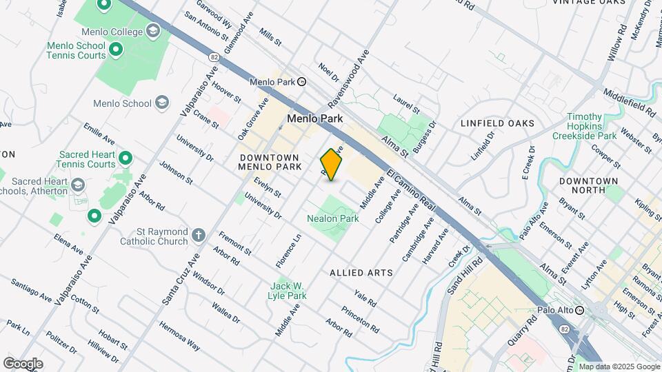 735 Roble Ave Map and Location Details