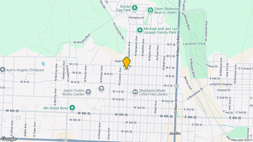 310 N Jackson Ave Map and Location Details