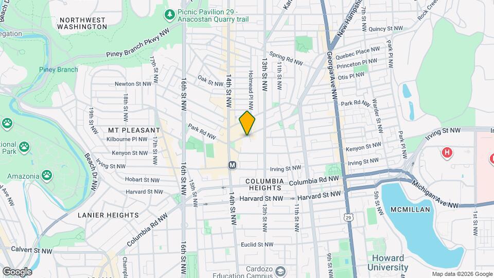 1342 Park Rd NW, Unit B Map and Location Details