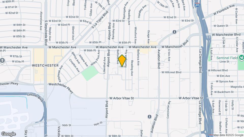 8754.5 Belford Ave Map and Location Details