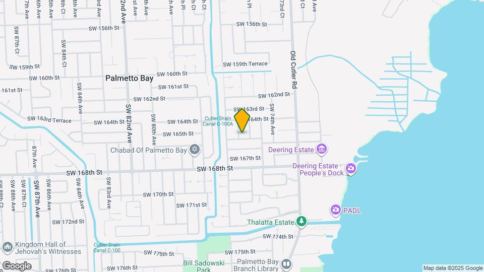 7521 SW 165th Terrace Map and Location Details