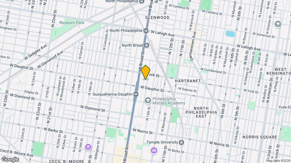 2324 N Park Ave Map and Location Details